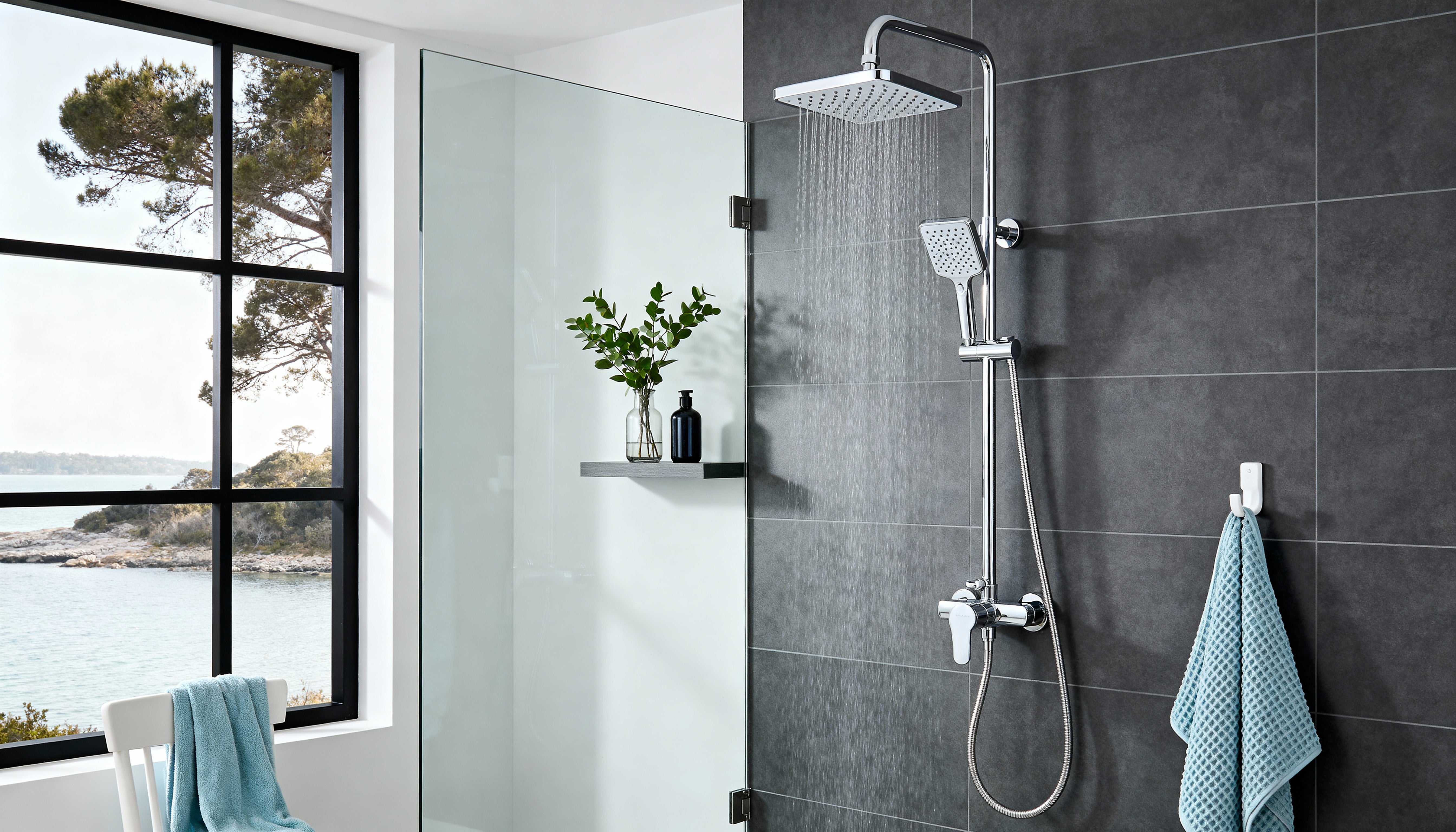 מוטות פינוק למקלחת